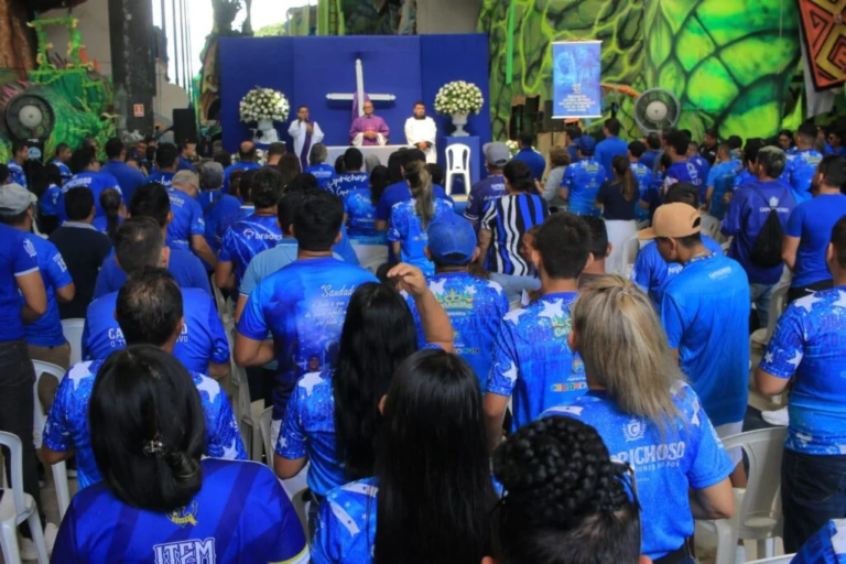 ‘É Tempo de Retomada’ Com Missa em Ação de Graças, Boi Caprichoso inicia trabalhos do projeto de arena 2025