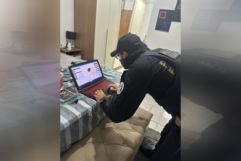 PF prende um homem suspeito na operação nacional contra pedofilia em Manaus