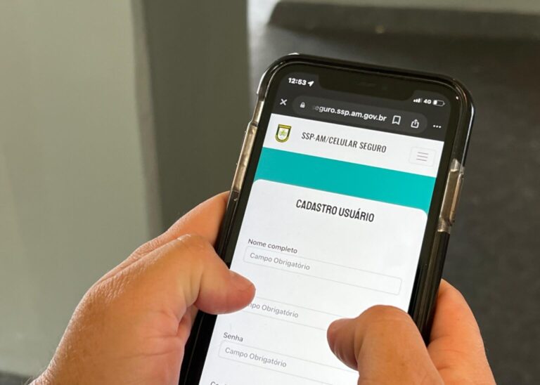 SSP-AM orienta cadastro no programa ‘Celular Seguro para quem vai para Parintins