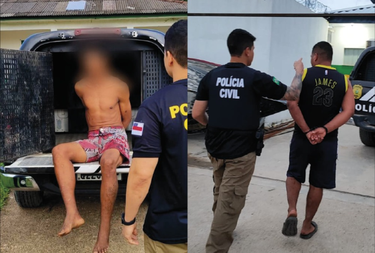 Dupla é preso por esfaquear adolescente e roubar um cordão avaliado em R$ 1,2 mil no interior do Amazonas